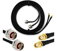 2m RP-SMA Maschio a N Maschio Hex Cavo Coassiale Doppio - RPSMA Cavo antenna esterno di prolunga 2 metri a bassa perdita Twin HF-240 (equivalente a LMR 240) - per Router Wireless Antenna WiFi