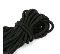 2M/sacchetto 1/1.5/2/2.5/3/4/5mm Corda elastica rotonda nera Corda elastica Elastico Linea elastica Accessori per cucire fai da te-5mm