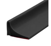 2M Silicone Doccia per Acqua Barriera, Guarnizione Porta Doccia, Autoadesivo Silicone Doccia per Barriera Stop Acqua Soglia, Striscia di Tenuta di Separazione Asciutta e Bagnata (Nero)