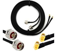 2m SMA ad angolo retto 90 gradi a N Maschio Cavo Coassiale Doppio - Twin HF-240 (equivalente a LMR 240) prolunga per LTE Antenna esterna 4G 5G 6G Modem Amplificatore Router WIFI Ripetitore cellulare