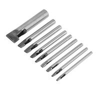 2mm 9pcs Punzone per Fori in Pelle, Cuoio Ovale Forma Foro Punch Kit Cutter Hollow DIY Tool