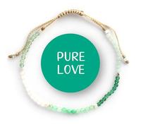 "2MM PICCOLE PERLINE" Bracciale Aura per Donne - ''Pure Love''' Cristalli Curativi di Pietre Naturali - Amazzonite e Quarzo - perline d’argento 925 - Fatto a Mano a Bali