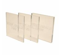 2MM Trasparente Foglio Plastica perspex Acrilico A4 Confezione 4 Pannelli Lastre