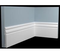 2mt Battiscopa duro polimero ducale barocco 100x10mm Bianco JX266 € 7,75/mt