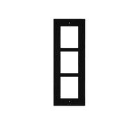 2N 9155013B - Pannello frontale per telaio da incasso 2N, nero, 3 scomparti