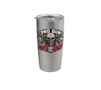 2nd Amendment Pro Gun Anti Idiot Shirt Vintage USA Flag Bicchiere termico in acciaio inox doppia parete