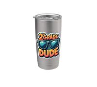 2nd Grade Dude Second Grader Occhiali da sole Back To School Boys Bicchiere termico in acciaio inox doppia parete