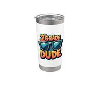 2nd Grade Dude Second Grader Occhiali da sole Back To School Boys Bicchiere termico in acciaio inox doppia parete