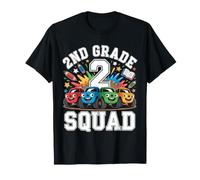 2nd Grade Squad Monster Trucks Torna a Scuola Maglietta