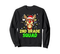 2nd Grade Squad Reindeer Xmas Teacher Student Christmas Felpa