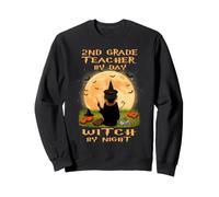 2nd Grade Teacher By Day Witch By Night Halloween Costume Felpa