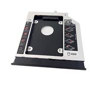 2nd HDD SSD Hard Drive Optical bay Frame Caddy Tray Fit For Lenovo IdeaPad 110-15ACL 110-14A on lunetta abbinata pannello frontale + supporto staffa in metallo