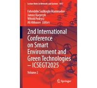 2nd International Conference on Smart Environment and Green Technologies-ICSEGT2025: Volume 2