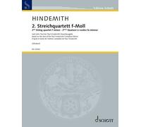 2nd String quartet f minor: edited from the text of the Paul Hindemith complete edition by Giselher Schubert. op. 10. String quartet. Partition et parties.