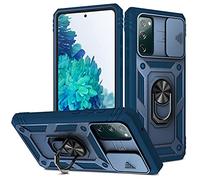 2ndSpring Cover compatibile con Samsung Galaxy S20 FE 5G/S20 FE,Protezione della fotocamera in PC duro anti-caduta, rinforzata con armatura, antiurto, colore: Blu