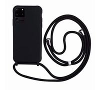 2ndSpring Cover con Collana Compatibile con Samsung Galaxy S20 Ultra 6.9,Case con Laccio per Il Collo Custodia con Cordino,Soft Silicone Nero