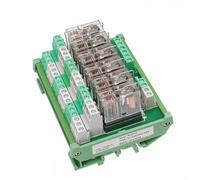 2NG2R Scheda relè a 6 canali Elettronica DPDT PLC 12V 24V AC DC Scheda relè 2NO 2NC 1 Pz(2NO2NC-6C-24VACDC)