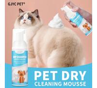 2oz Mini Shampoo Secco Schiumoso Senza Risciacquo per Gatti | Shampoo Naturale per Cani e Gatti | Shampoo Secco Senza Risciacquo, Nessun Bagno Richiesto | Deodorante per Animali Domestici | Nessun Ris