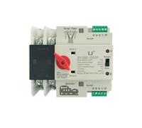 2p 125A ATS Dual Power Transfer Switch single Phase Rail Electrical Selector Switch 230V 110V Uninterrupted(125A 230V)
