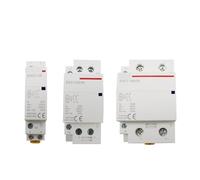 2P 16-100A AC 110V 220V 50/60Hz Din Rail Household AC Modular Contactor Switch Controller 2NO 2NC 1NO 1NC CZAOINCU(DC 12V,25A_2NO)
