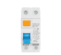 2P 16A 63A 10mA 30mA 100mA 6KA RCCB RCD 230V Electromechanic Residual Current Circuit Breaker Differential Breaker Safety Switch (2Pole 300mA,16A)