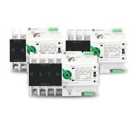2P 3P 4P Din Rail ATS for PV and inverter Dual Power Automatic Transfer Selector Switches Uninterrupted 63A 100A 125A(3P,125A)