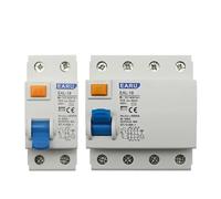 2P 4P 10/30/100/300mA Type Electromagnetic Residual Current Circuit Breaker Differential Breaker Switch AUOQKQUT(AC Type,4P_10MA_40A)
