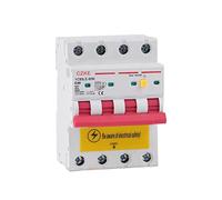 2P 4P 230V RCBO MCB 30mA Interruttore automatico corrente residua con protezione da sovracorrente e perdite 6-63A YCB6HLN-63 Plus Protettori di dispersione a terra (Color : 4p, Size : 6A)