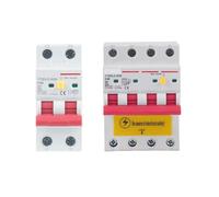 2P 4P 230V RCBO MCB 30mA Residual Current Circuit Breaker With Over Current And Leakage Protection 6-63A YCB6HLN-63 MQXFCZUX(2p,6A)