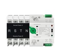 2P 4P ATS Dual Power Automatic Transfer Switch Selector Switches Uninterruptible Power Generator 100A AC 220V 110V(2P AC 110V,City Grid-Generator)