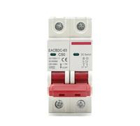 2P DC 1000V MCB Solar Circuit Breaker Overload Protection Switch 6A 10A 16A 20A 25A 32A 40A 50A 63A DC1000V Photovoltaic PV BIANMTSW(20A)