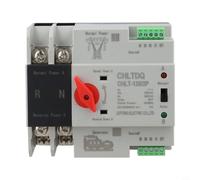 2P Interruttore automatico 125 A 230 V Dual Power con manuale / automatico 30 ms commutazione rapida per scatola di distribuzione PZ30 casa ufficio industriale protezione interruzione di corrente