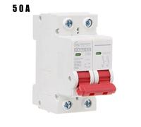 2P Interruttore Solare Mini 10A/16A/32A/50A/63A DC.Montaggio su Binario Fotovolt