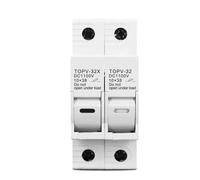 2P Parallel DC Fuse Holder 10 * 38mm High Voltage Solar PV 1100V TOPV-30 Base Photovoltaic System Protection Protector gpV(With LED)