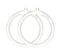 (2pack) 4.75’’ T4 Type 12W 6400K Circular Bulb Replacement for Magnifier Desk Light,Vanity Magnifying Makeup Mirror,Daylight 6500K Fluorescent Lamp