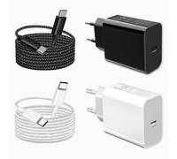 2Pack 45W Caricatore USB C con Cavo per Samsung Galaxy S24/S25 Plus/S25 Ultra/S23 FE/S22 S21 S20,Z Fold 4 5 6/Z Filp/Note 20,A56 A36 A55 A17 A15 A25 A54 5G A53 A35 Caricabatterie Ricarica Super Veloce