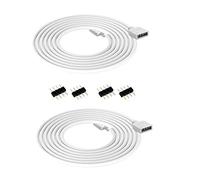 2Pack 6.56FT/2M 4 Pin Solderless Striscia Jumper Cavi con 4 Pin Connettore Maschio per 5050 3528 RGB LED Striscia Luce