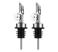 2Pack Acciaio Inox Olio Per Beccucci Ricambio Bottiglia Dosatori Olio