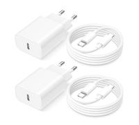 2Pack Caricatore USB C Rapido per iPhone 17 Air/17 Pro Max/17 Plus/17/16 Pro/16 Plus/15 Plus/15, 30W Caricabatterie iPhone 17 con Cavo USB Type-C 2M Ricarica Rapida per iPad Pro/Air/Mini 7/6