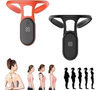 2Pack Correttore Intelligente per Gobbo, Strumento Portatile per Lenire Il Collo, Monitoraggio della Postura della Schiena Miglioramento del Correttore della Postura del Gobbo Vibrante,2Pack