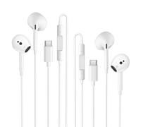 2Pack Cuffie USB C per iPhone 15 16 17 Pro Max iPad Plus, Type C con Microfono Hi-Fi Stereo e Controllo Volume Auricolari Con Filo In-Ear Cuffie per Samsung Galaxy S23 S22 S21 S20 A54 Ultra 5G