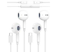 2Pack Cuffie USB C per iPhone 15 Pro Max/15 Plus, Cuffie Type C con Microfono Hi-Fi Stereo Auricolari USB C con filo In-Ear Cuffie per Samsung S23 S22 S21 S20 A54, Google Pixel 8 7 6A, OnePlus 10 9