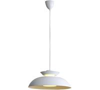 2Pack Light Industriale a Sospensione, Lampada a Sospensione Bianca con tonalità Metallica Martellata, lampade a Sospensione compatibili con l'isola della Cucina, Lampada lampadaria Il lampadario