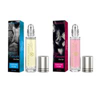 2Pack Profumo ai feromoni Roll On Profumo ai feromoni per donne e uomini Profumo di colonia agli oli essenziali infusi di feromoni A lunga durata Profumo regalo per donne uomini