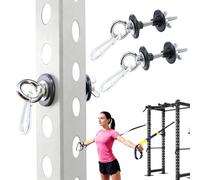 2Pack Resistance Band Pegs 304 Stainless Steel Band Anchors Heavy Duty Band Hooks with Variable Diameter Hole Plug Suitable for Power Rack with 5/8"-1"Hole,Strength Traning,Fitness,Physical Therapy