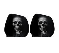 2Pack Spooky Face Headrest Covers - Scary Head Rest Covers For Cars