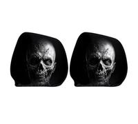 2Pack Spooky Face Headrest Covers - Scary Head Rest Covers For Cars