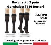 2paia Activa Gambaletti Donna 140 den compressione graduata curativa mmHg 16/19