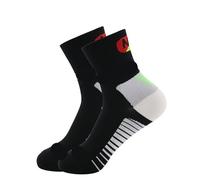 2Pairs Anti slip, breathable and waterproof grip socks, men's and women's non coaching, and cushioned sports football(Black)