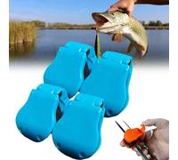 2Pairs Multifunctional Rod Holder, Fishing Pole Holders for Ground, Only Needs to Be Clamped & Snapped to Secure Rod (Blue)